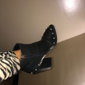Nasty Gal Studded Chunky Boots